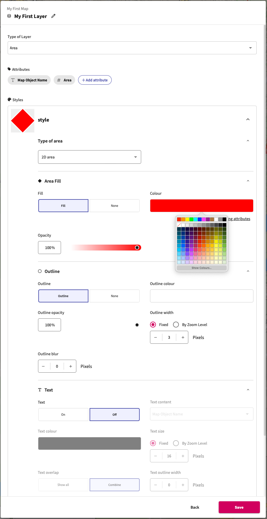 Creating a layer