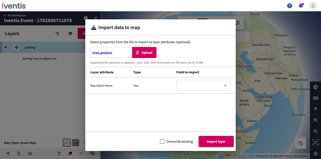 Select a GeoJSON file